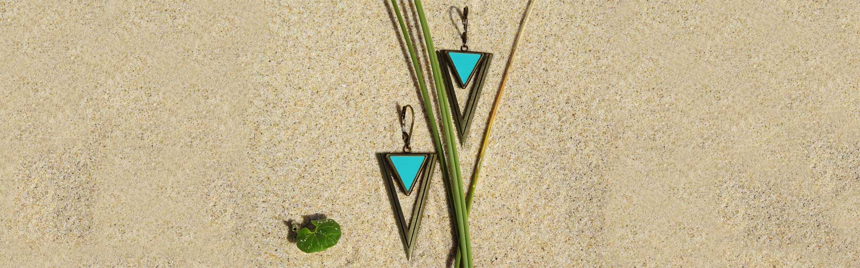 Boucles d'oreilles finition bronze