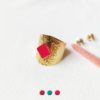 Customed-fashion-jewelry-handmade-in-gold-for-women-with-red-enamel-made-in-France