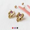 Boucle-d-oreille-fait-à-la-main-pierre-amethyste-violet-bijoux-de-créateur-fantaisie
