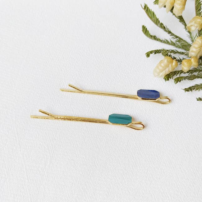 Handmade-gold-plated-hair-pin-for-women-with-turquoise-blue-royal-made-in-Paris-France