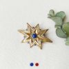 Handmade-gold-plated-brooch-for-women-with-navy-blue-enamel-made-in-France