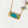 Handmade-gold-plated-neckplace-for-women-with-a-turquoise-blue-pendant-made-in-France