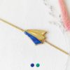 Bracelet-bleu-roi-bijoux-de-créateur-fantaisie-doré-or-fait-main