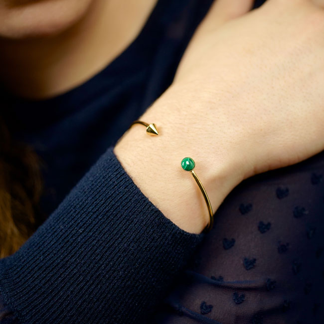 Handmade-fashion-bracelet-bangle-with-gemstone-handcrafted-in-Paris