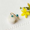 Gold-customed-handmade-fashion-ring-for-women-with-turquoise-blue-enamel-made-in-France
