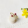 Gold-customed-handmade-fashion-ring-for-women-with-plum-enamel-made-in-France