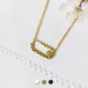 Customed-fashion-handmade-gold-short-necklace-for-women-with-green-gemstones-made-in-France