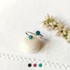 Fashion-handmade-adjustable-silver-ring-for-women-turquoise-blue-enamel-made-in-France