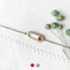 Bijoux-bracelet-réglable-de-créateur-fantaisie-argenté-pour-femme-avec-pierre-naturelle-rouge-fait-en-France