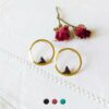 Handmade-customed-gold-earrings-for-women-with-black-enamel-made-in-France