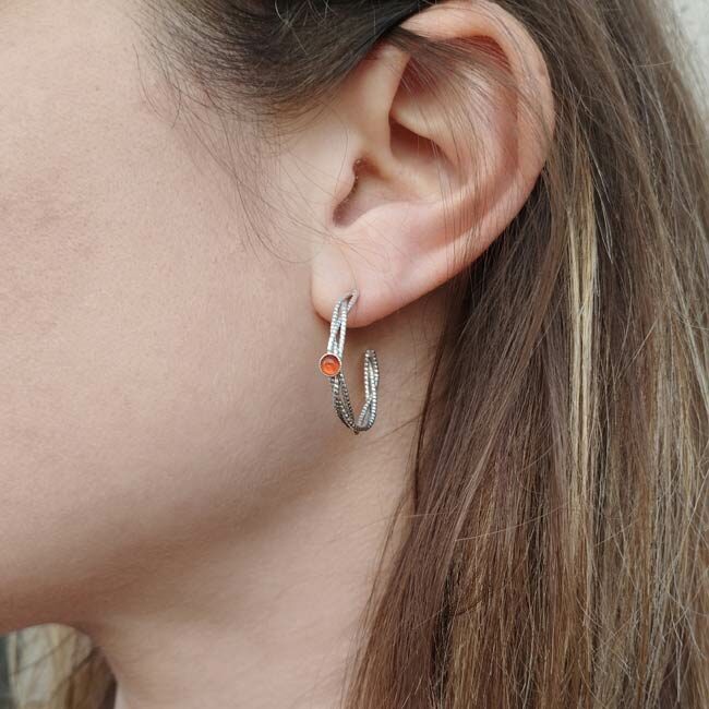 Ava Silver Earrings