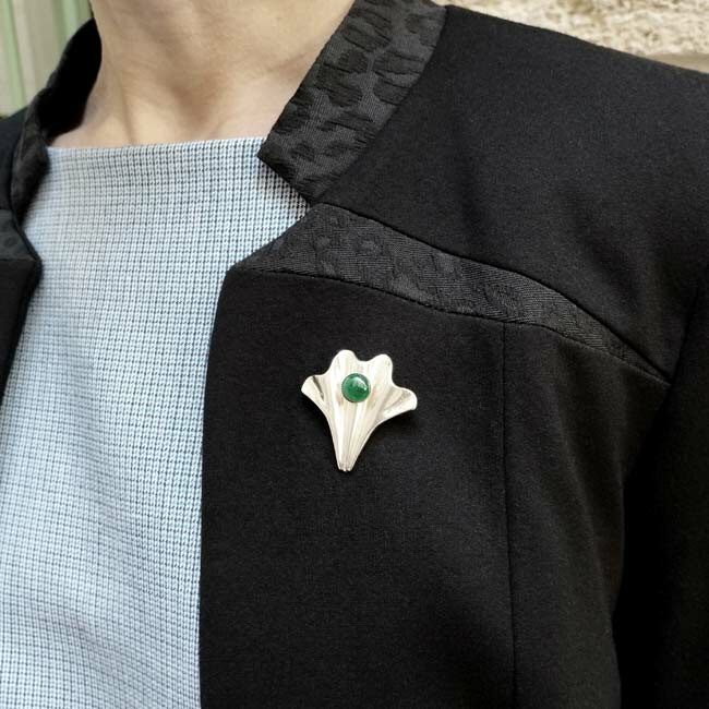 Broche argent Adanna