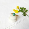 Bague-réglable-fantaisie-de-créateur-or-pour-femme-avec-une-pierre-naturelle-amazonite-bleu-turquoise-fabrication-artisanal-en-France