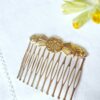 Accessoire-peigne-cheveux-de-créateur-fantaisie-artisanal-or-pour-femme-faits-main-en-France-Gironde-vente-en-ligne