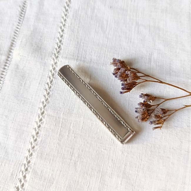 Pince à cravate argent Clint