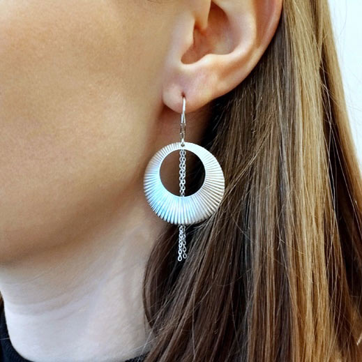 Boucles d&rsquo;oreilles argent Alba