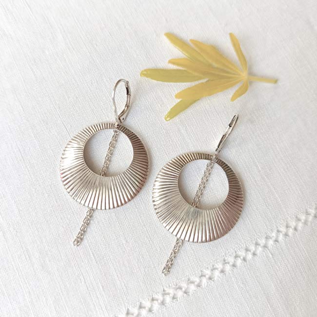 Boucles d&rsquo;oreilles argent Alba