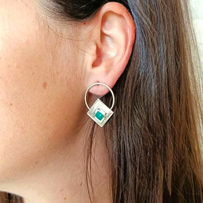 Boucles d&rsquo;oreilles argent Erin