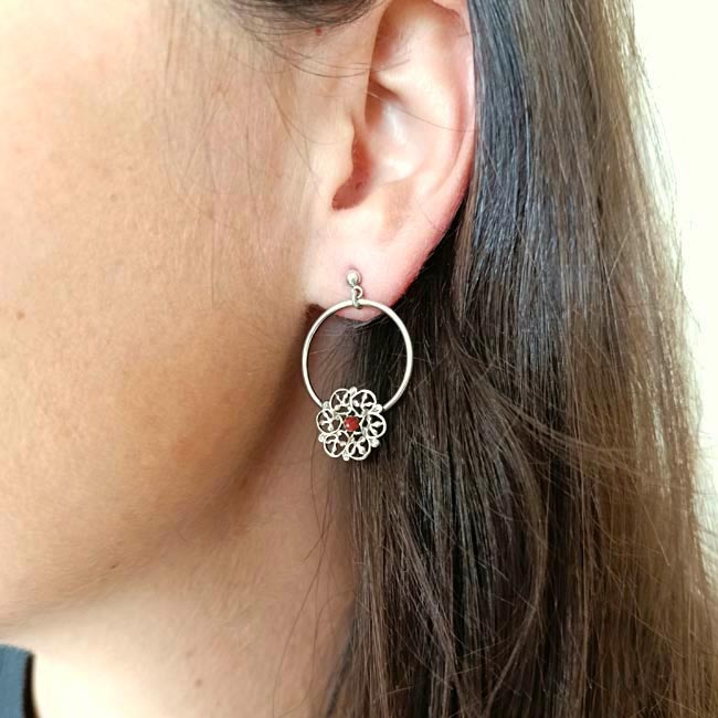 Boucles d&rsquo;oreilles argent Talia