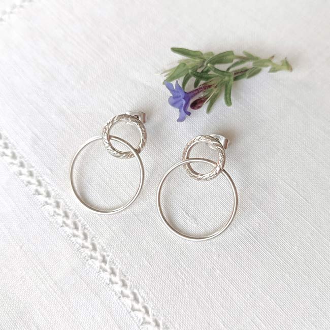 Boucles d&rsquo;oreilles argent Rio