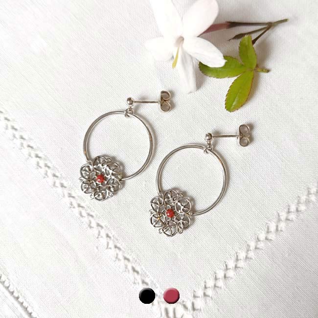 Boucles d&rsquo;oreilles argent Talia