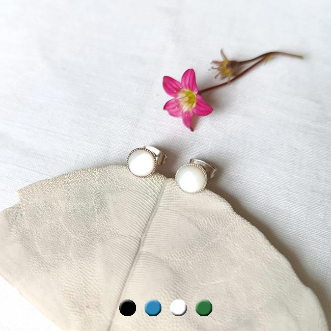 Boucles d&rsquo;oreilles puces argent Zila