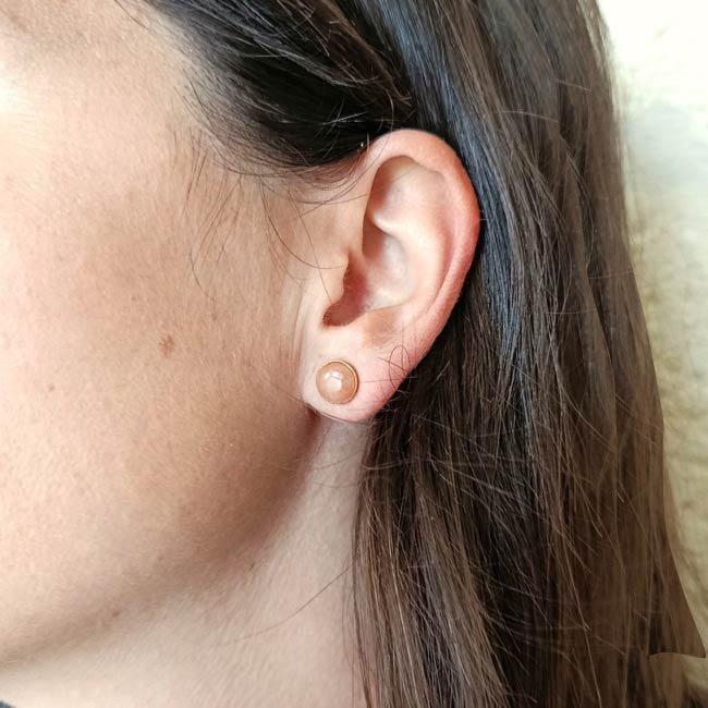 Boucles d&rsquo;oreilles puces Pearl